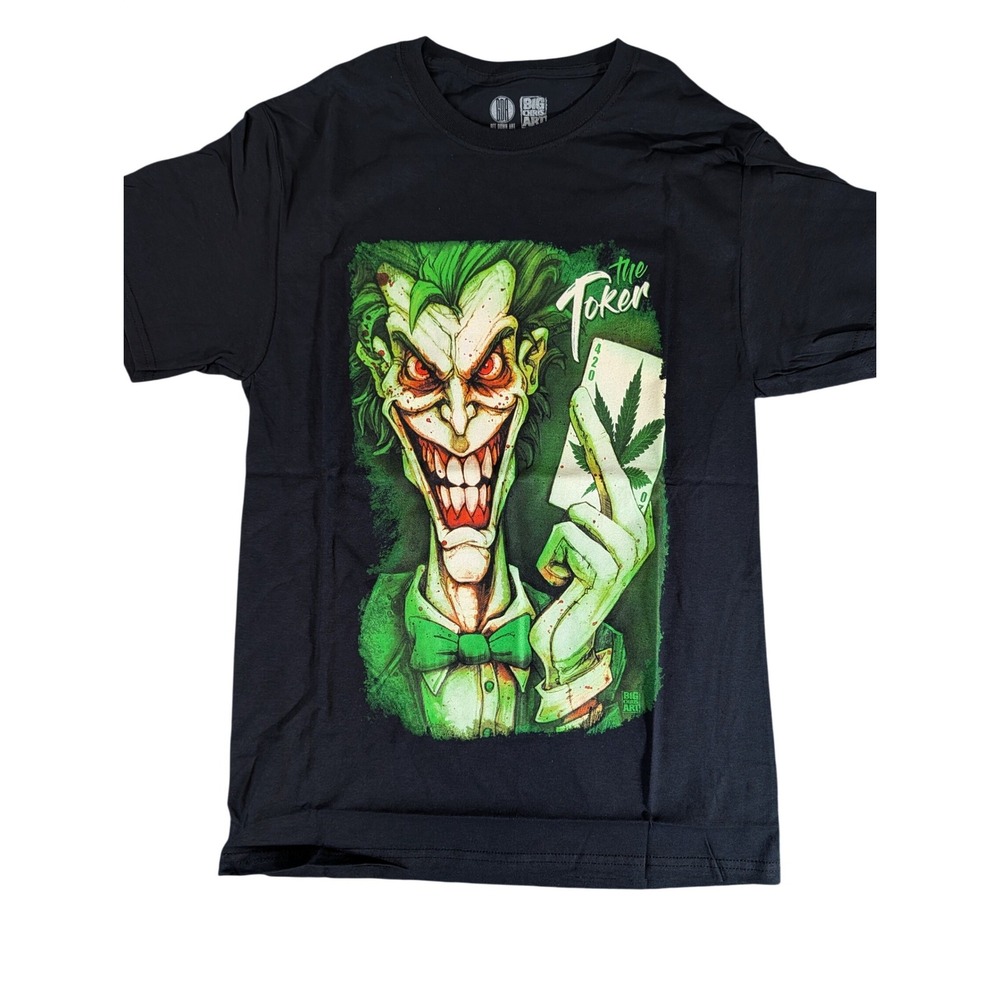 Get Down Art Big Chris The Toker Joker Parody Graphic T-Shirt Black Small S